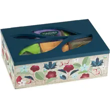 Cofanetto in Legno Azzurro 6 Scomparti con Infusi Bio