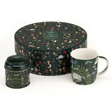 Cofanetto Infusi da Favola Tea & Tales Cappelliera con Barattolino Infuso Bosco Incantato e Mug