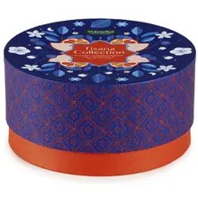 Cofanetto Tondo Blu con Tisane e Infusi Bio