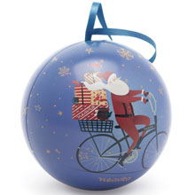 Palla di Natale Azzurra con Christmas Tea FiltroScrigno