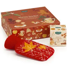 Warmy Tea Box - Cofanetto Tisana Arancia e Cannella Filtroscrigno + Borsa Acqua Calda
