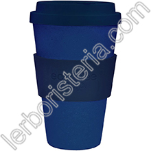 Ecoffee Cup Ecotazza Bambù Biodegradabile Deep Blue