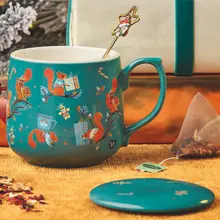 Tisaniera di Natale Verde Bombata