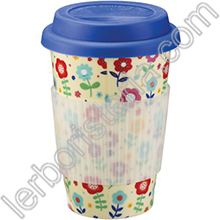 Mug con Coperchio in Silicone Happyness