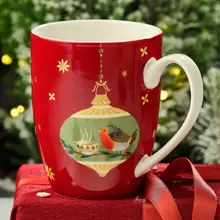 Tazza Mug di Natale Rossa e Oro