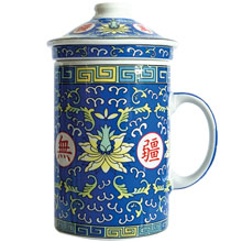 Tisaniera Old China Loto Blu