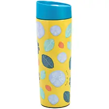 Twice Thermos Click-and-Drink Giallo e Azzurro