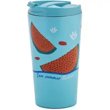 Urban Mug Tazza Thermos Acciaio Twice Azzurra